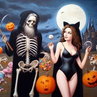 AI HUMOR: Adam & Eve Halloween