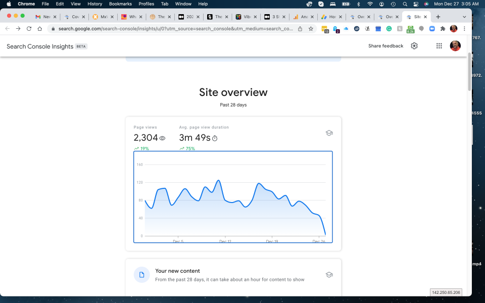 I wonder why traffic is stalling at the very time we are optimizing site function and implementing Google News configuration.