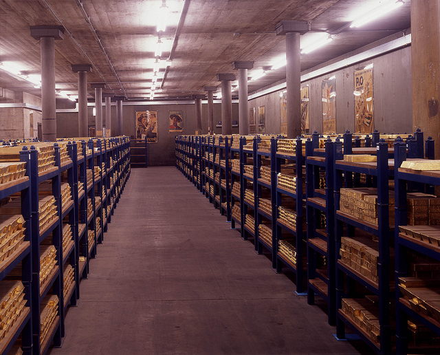 An image from one of the Bank of England gold vaults. (Flickr/CC BY-ND 2.0)