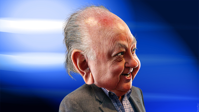 Roger Ailes Caricature. By DonkeyHotey. Flickr (CC BY 2.0)