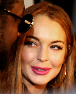 Lindsay Lohan. By Toglenn - This file was derived from  Lindsay Lohan 2012.jpg:, CC BY-SA 3.0, https://commons.wikimedia.org/w/index.php?curid=22882141