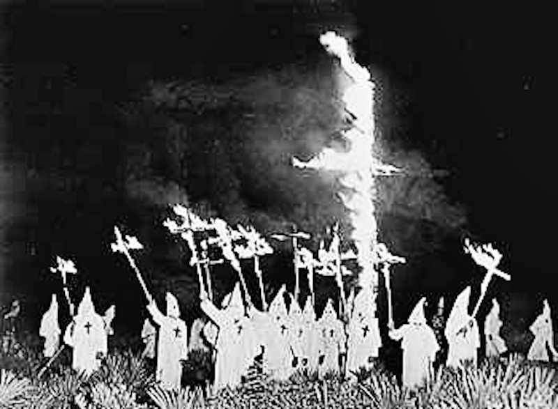A Ku Klux Klan meeting in Gainesville, Florida, Dec. 31, 1922. Public Domain.