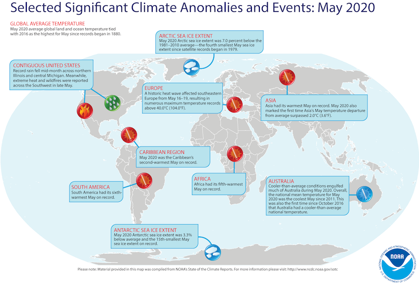 6 May Global Climate Events Map