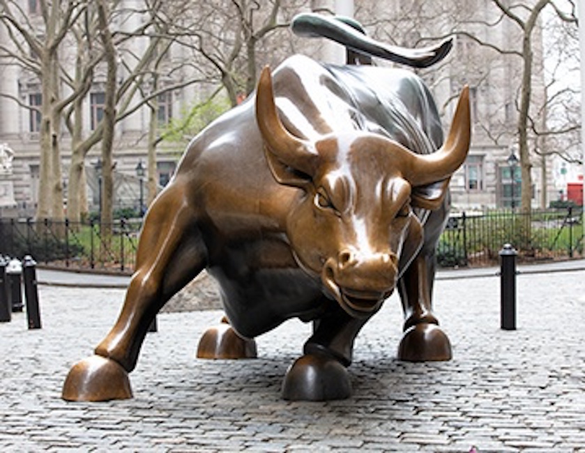 This is a photo of the Charging Bull by Arturo Di Modica with no people around it during the 2019-20 Coronavirus Pandemic (COVID-19) during a city imposed travel and work restriction. A rare sight since this is one of the most iconic and photographed tourist attractions in New York City.This is a photo of the Charging Bull by Arturo Di Modica with no people around it during the 2019-20 Coronavirus Pandemic (COVID-19) during a city imposed travel and work restriction. A rare sight since this is one of the most iconic and photographed tourist attractions in New York City.