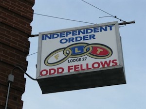 Odd Fellows sign