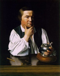 Bro. Revere’s thinking again. The British will not be happy.