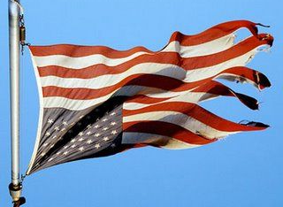 US Flag upside down