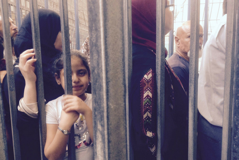 Palestinians waiting at Qalandia Checkpoint (Photo: Patrick Edgar, Supplied)
