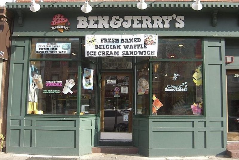 Ben & Jerry’s ice cream shop on Washington Street in New Jersey. (Photo: Luigi Novi, Wikimedia Commons)