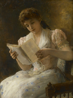 You have no clue what she’s reading.