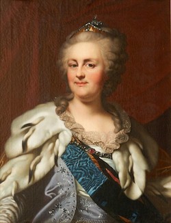 Catherine the Great, right after delivering her “Mission Accomplished” speech.